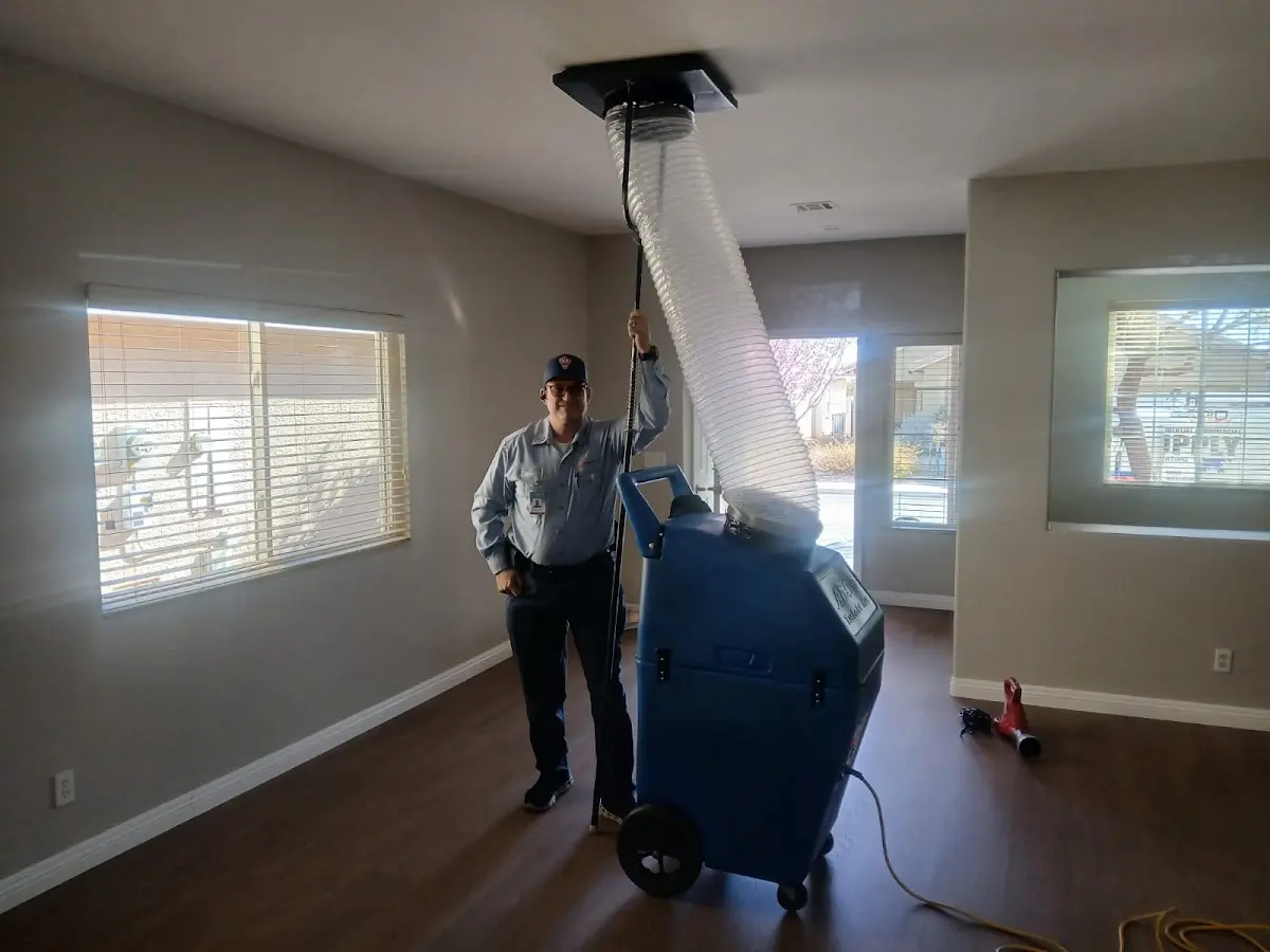 Professional Dryer Vent Cleaning work inside a Napa home